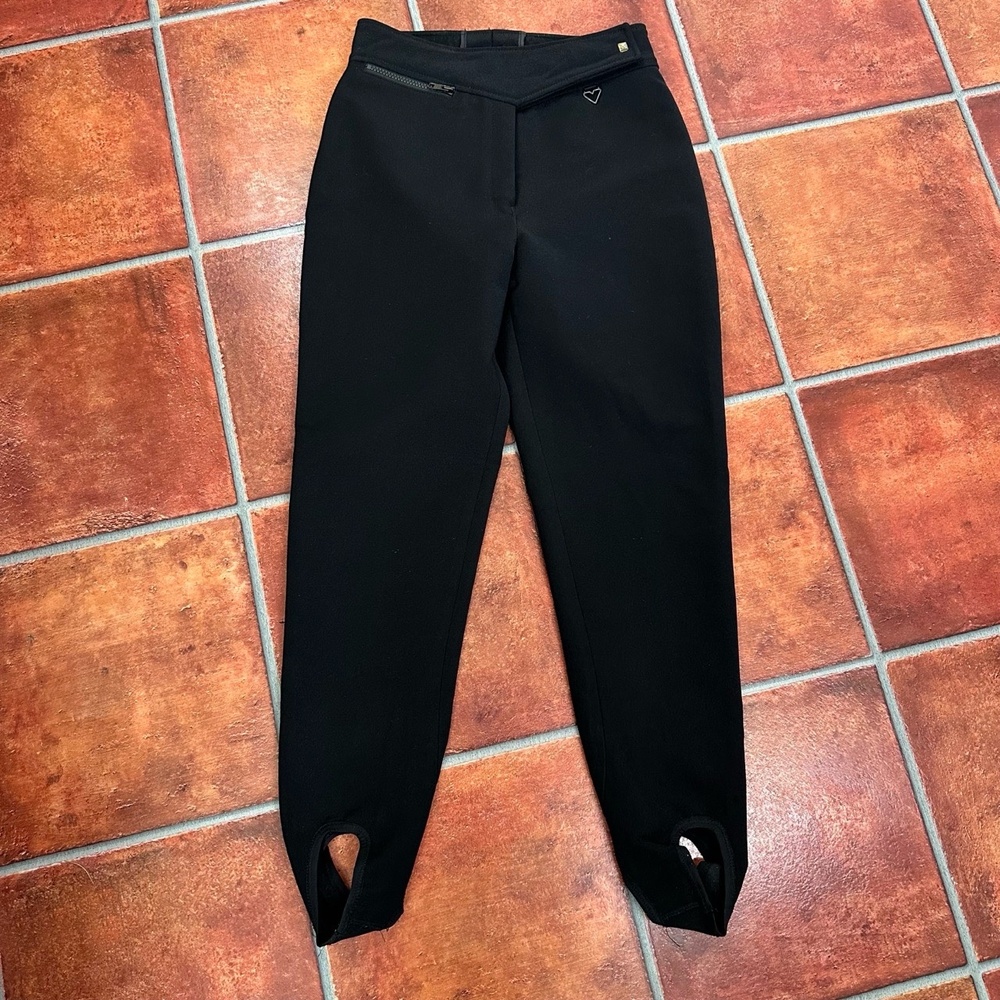 Obermeyer Black Stirrup Ski Pants Size 10S